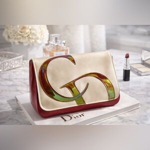 Y2K Christian Dior Vintage Clutch Handbags Cosmetic Pouch Bag Designer New